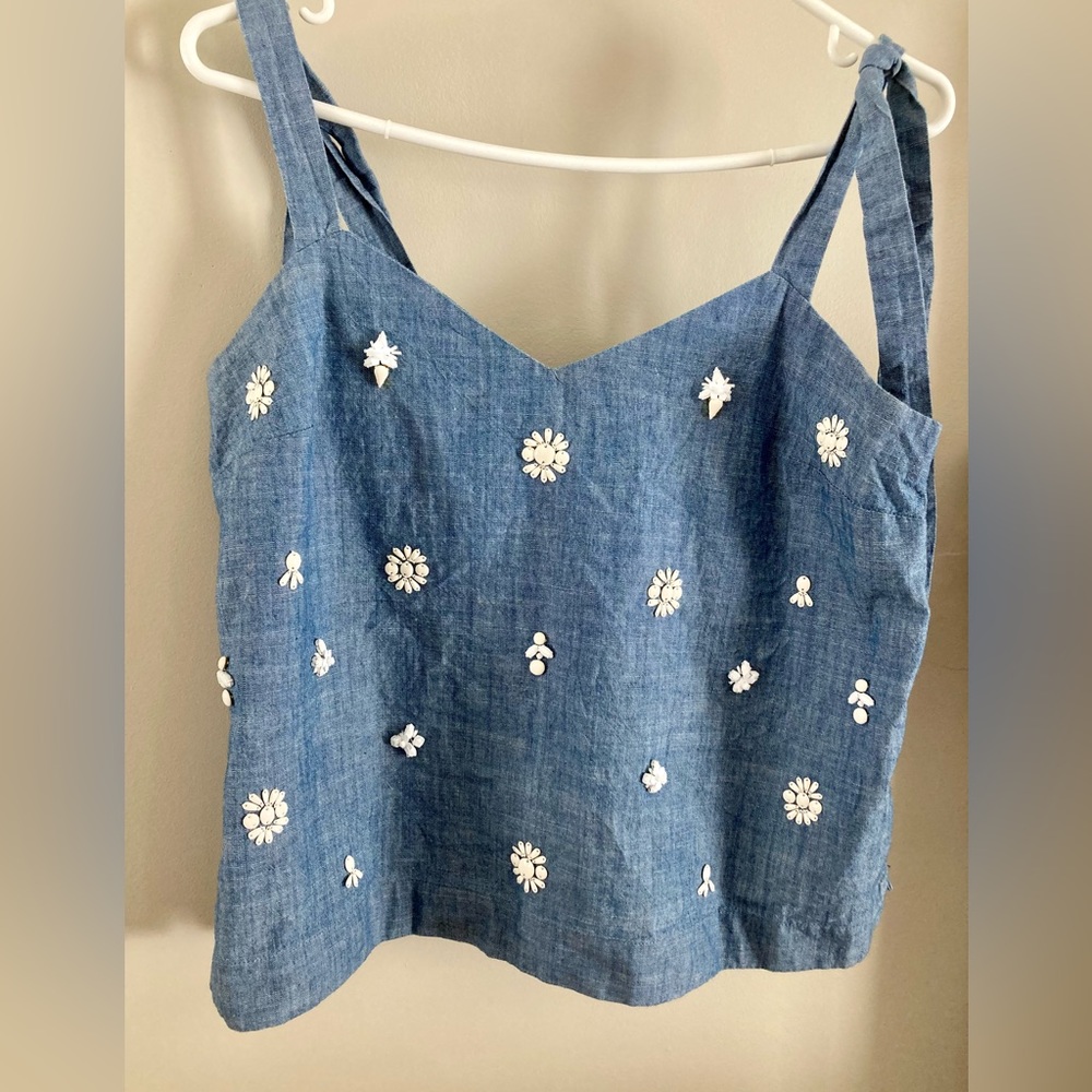 COPY - J Crew denim tank